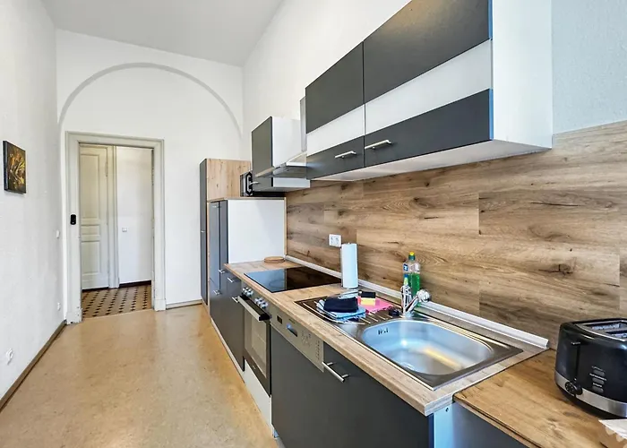 Nieske - Jugendstil Denkmal, Free Wlan & Parken, Self Check-in, Smart-tv *